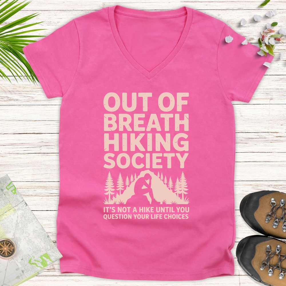 Question Your Life Choices Women's V-Neck T-Shirt - Azalea