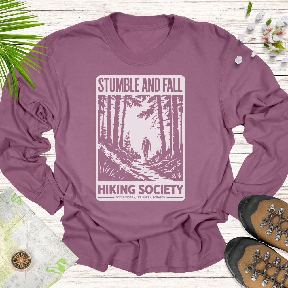 Stumble And Fall Unisex T Shirt Long Sleeve Unisex T-Shirt - Berry