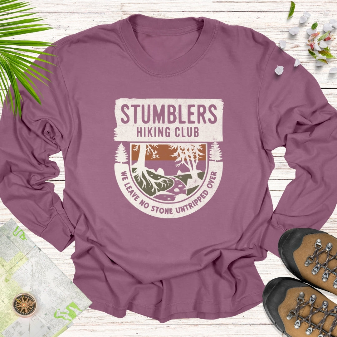 Stumblers Hiking Club Long Sleeve Unisex T-Shirt