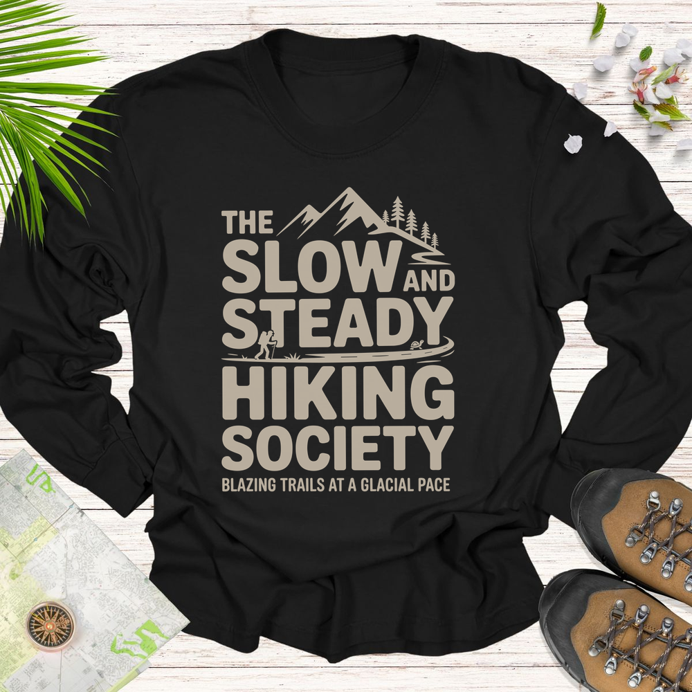 The Slow And Steady Long Sleeve Unisex T-Shirt - Black