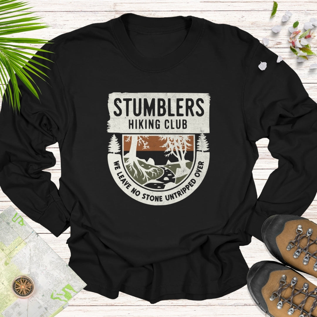 Stumblers Hiking Club Long Sleeve Unisex T-Shirt