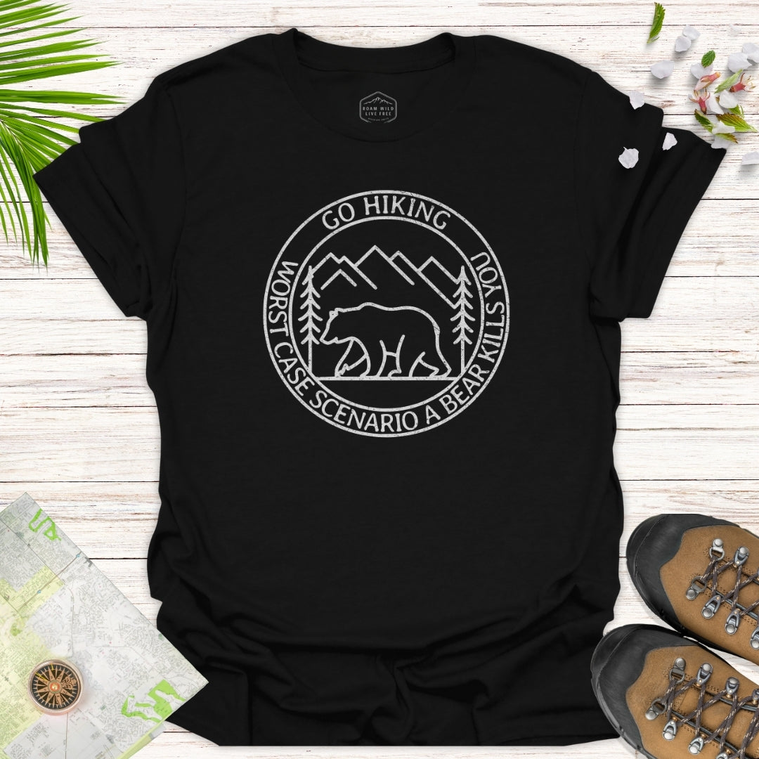 Go Hiking Simple Line Unisex T-Shirt