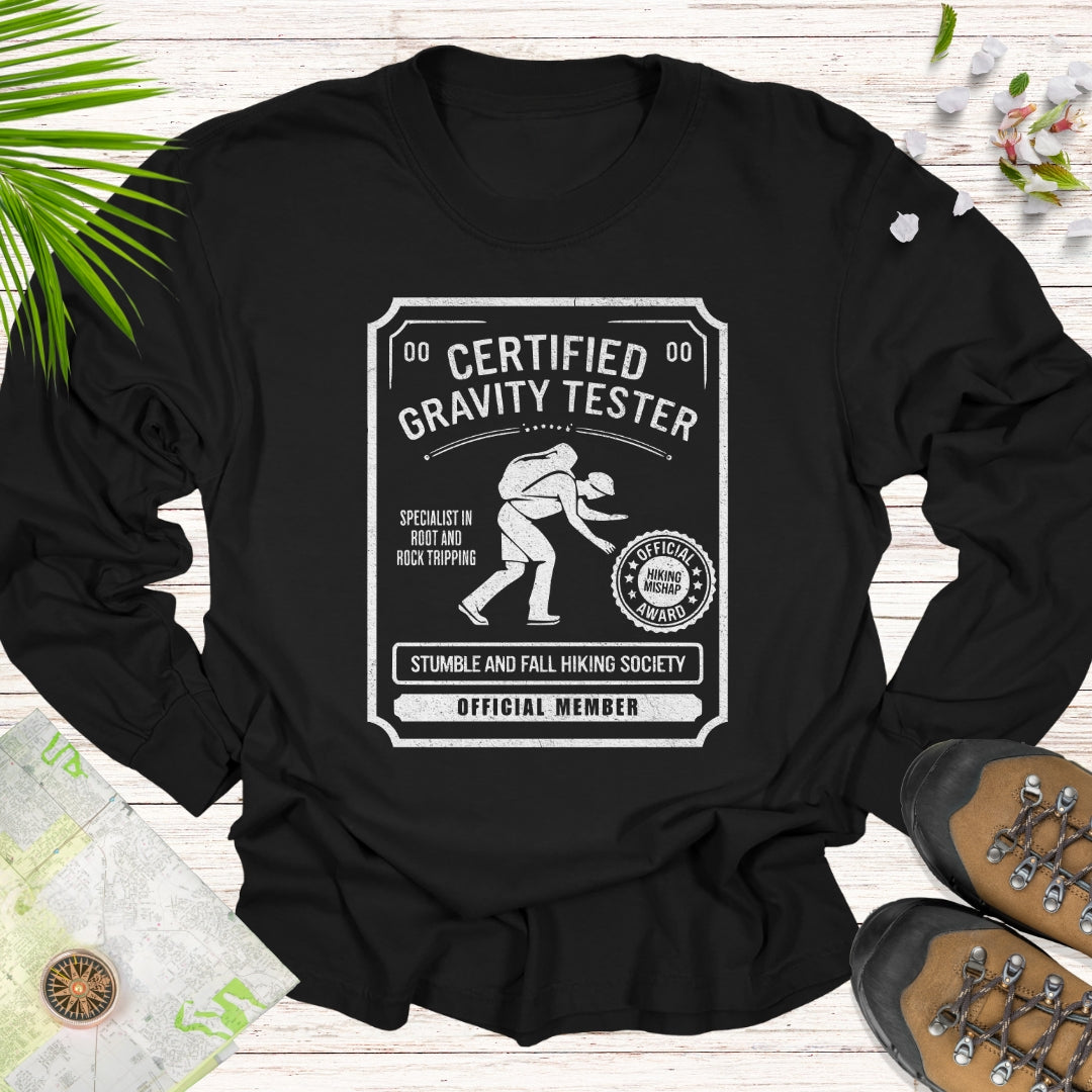 Certified Gravity Tester Long Sleeve Unisex T-Shirt