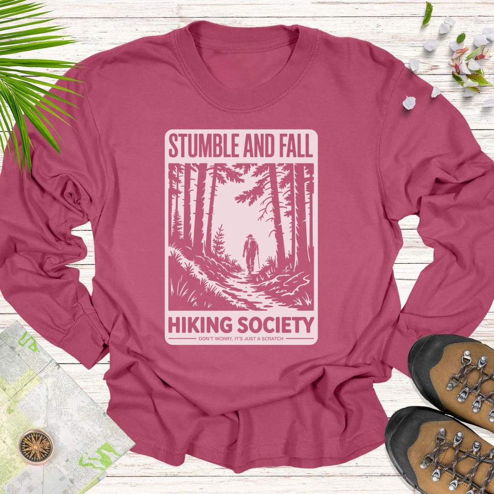 Stumble And Fall Unisex T Shirt Long Sleeve Unisex T-Shirt - Brick