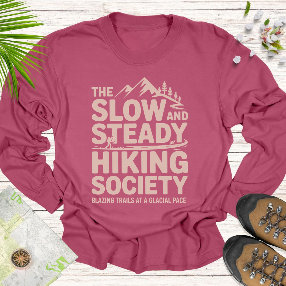 The Slow And Steady Long Sleeve Unisex T-Shirt - Brick