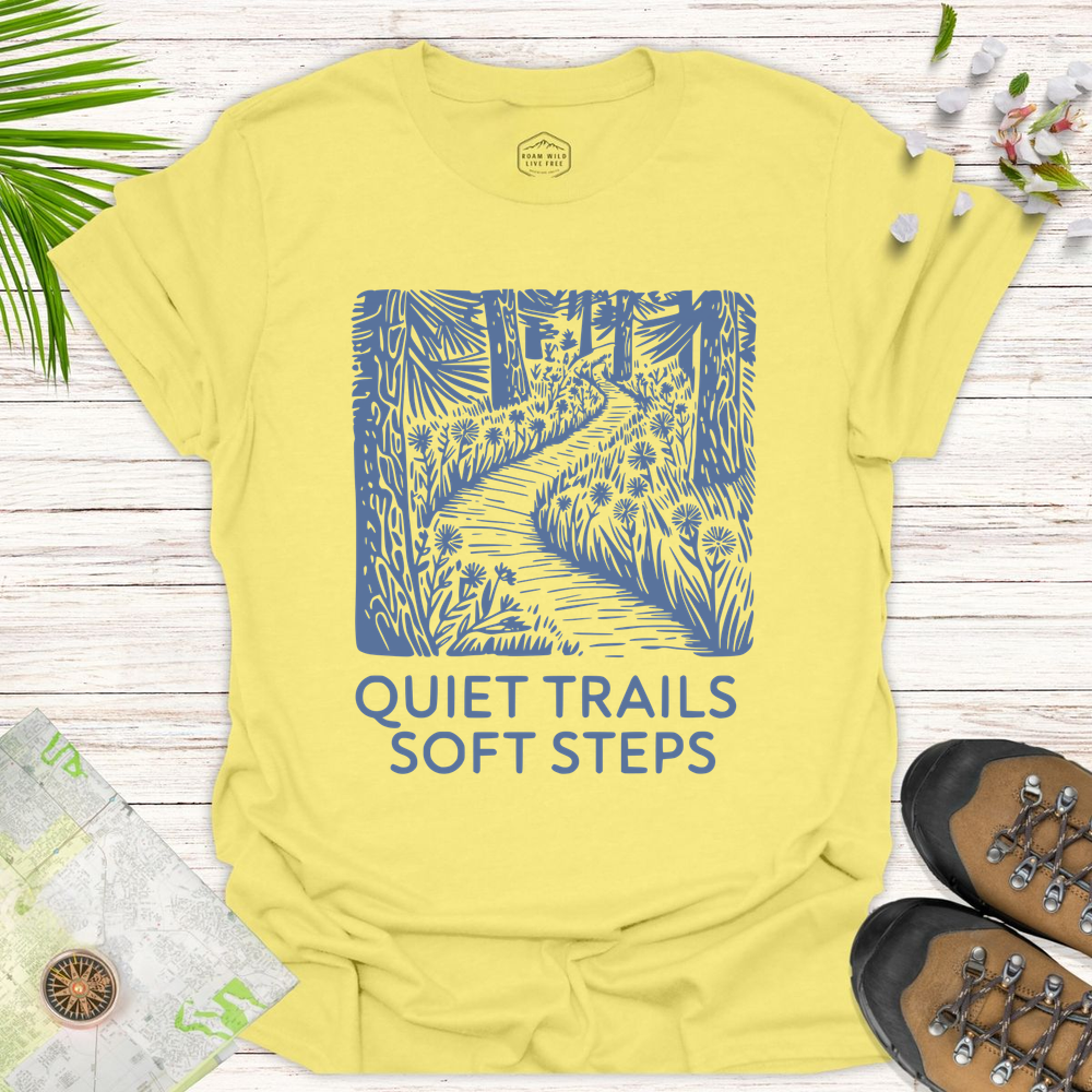 Quiet Trails Unisex T-Shirt - Cornsilk