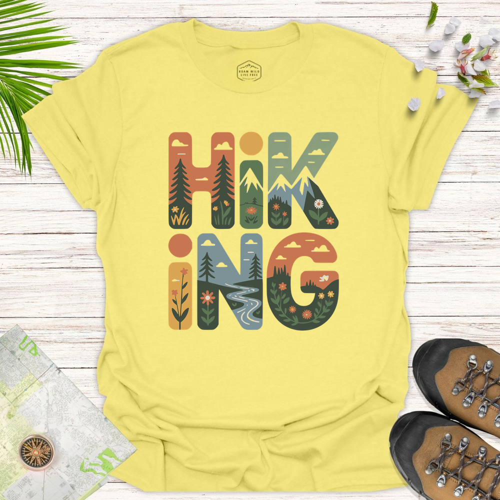 Hiking Unisex T-Shirt - Cornsilk