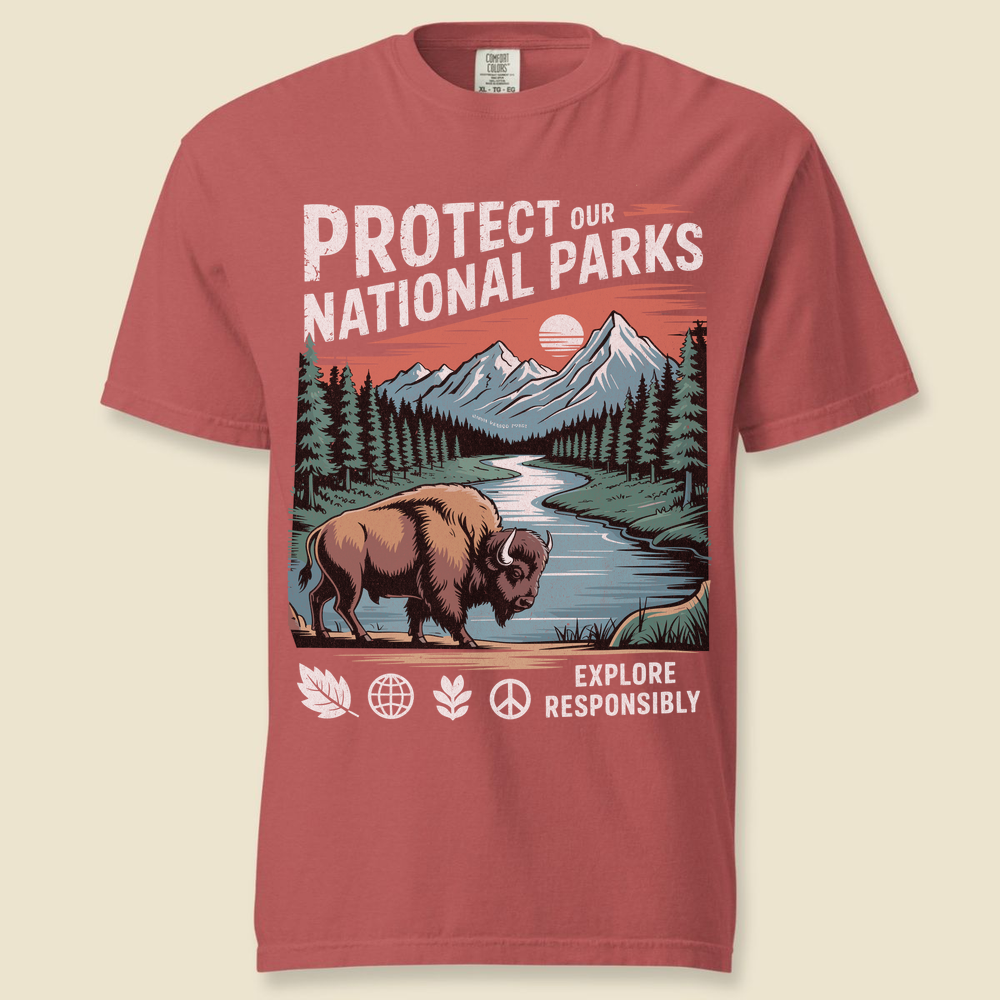 Protect Our National Parks T-Shirt - Crimson