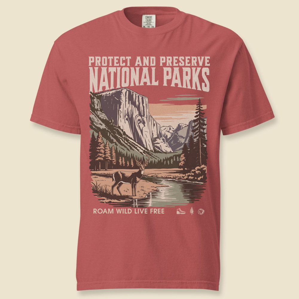Yosemite T-Shirt - Crimson