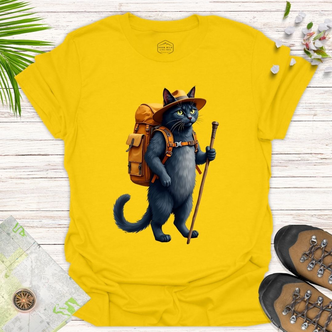 Animal Adventurers Black Cat Unisex Shirt