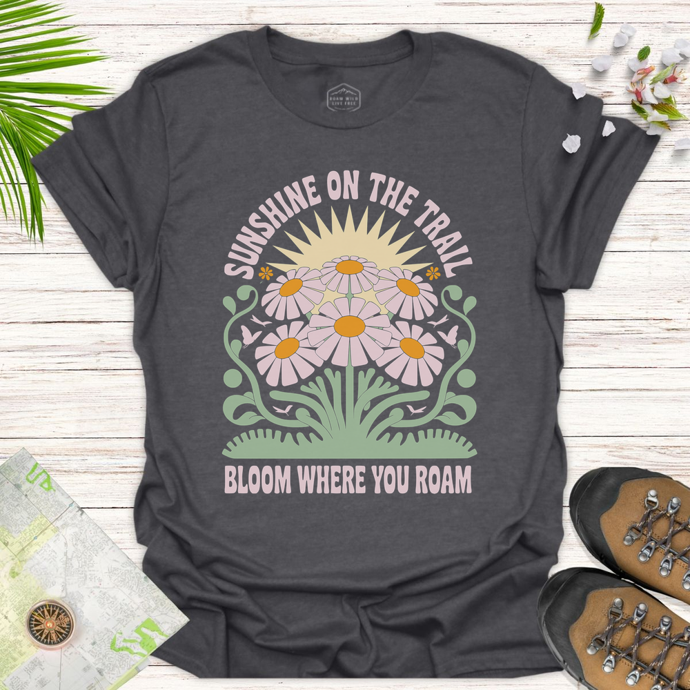 Sunshine On The Trail - Dark Heather Grey