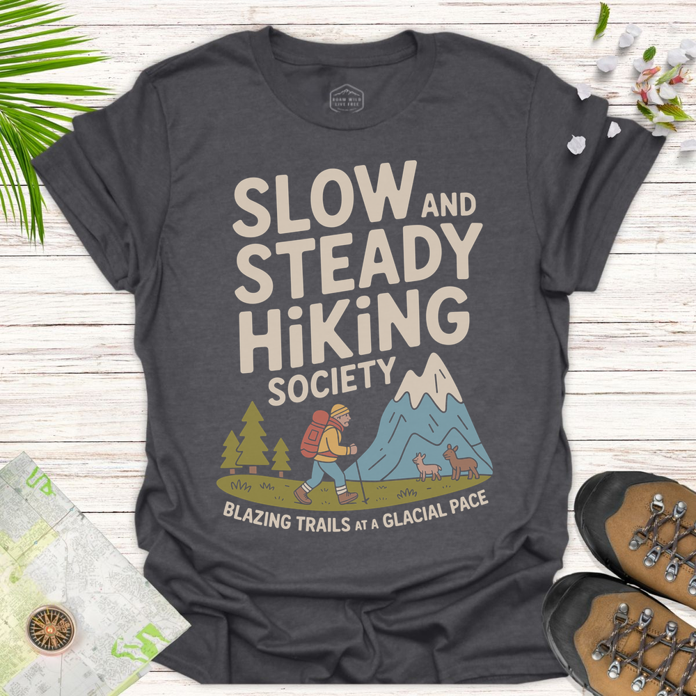 Slow And Steady Unisex T-Shirt - Dark Heather Grey