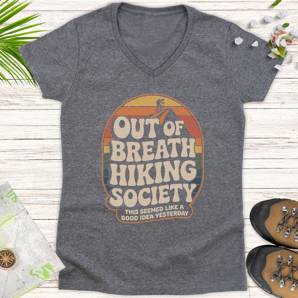 Seemed Like A Good Idea Yesterday Women's V-Neck T-Shirt - Graphite Heather