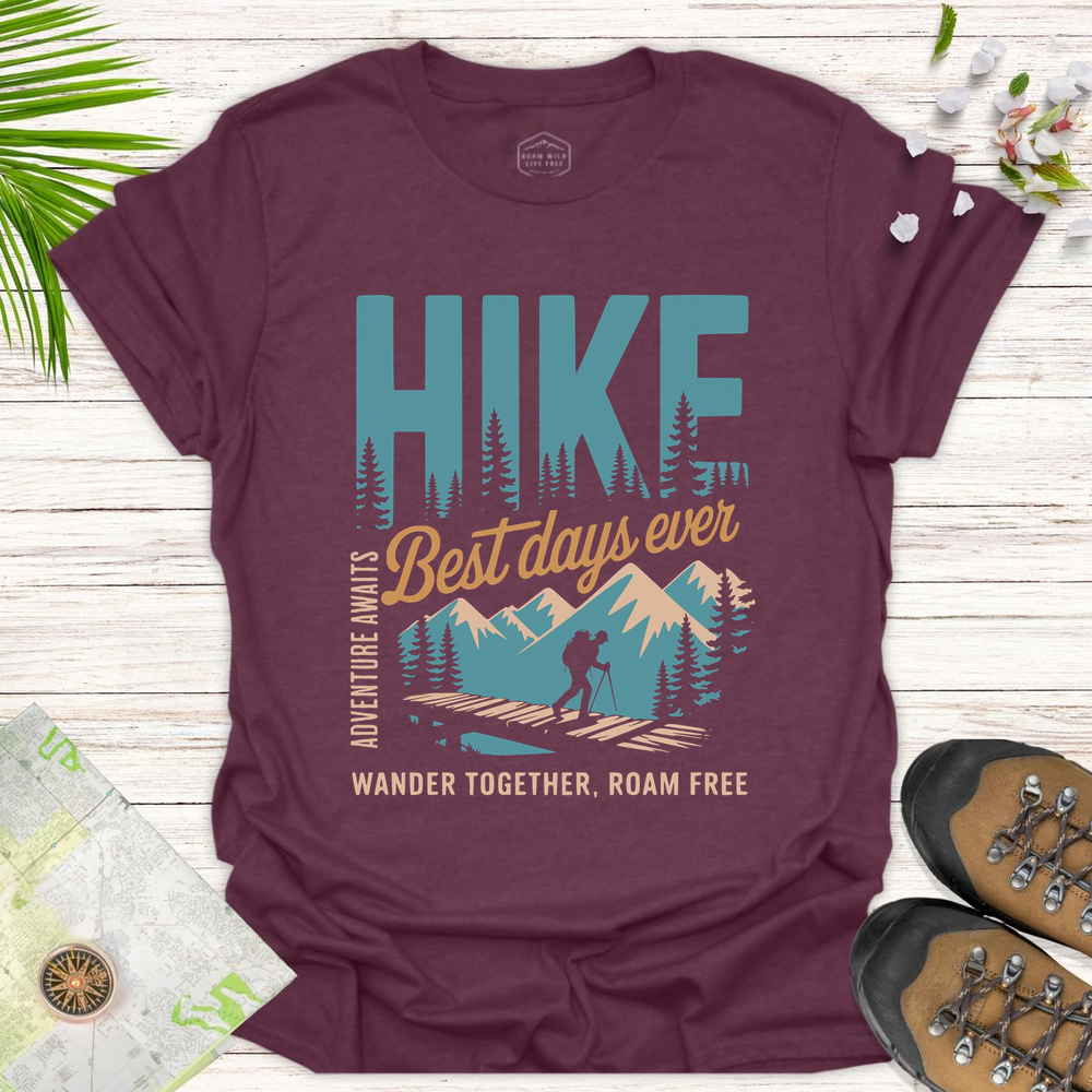 Best Days Ever Unisex T-Shirt - Heather Maroon