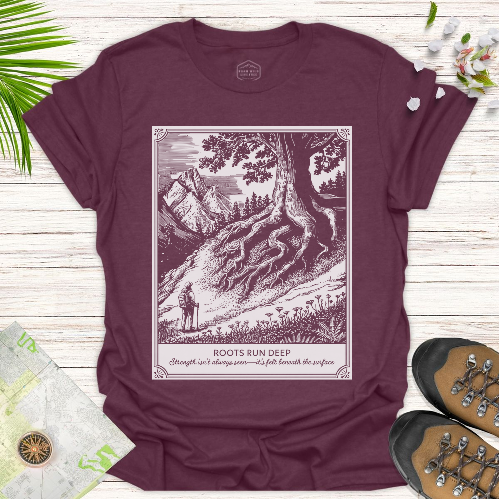 Roots Run Deep - Heather Maroon