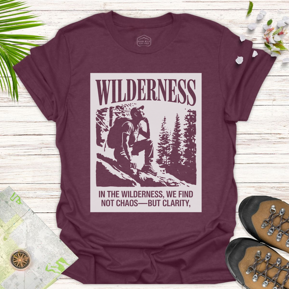 Wilderness Unisex T-Shirt - Heather Maroon
