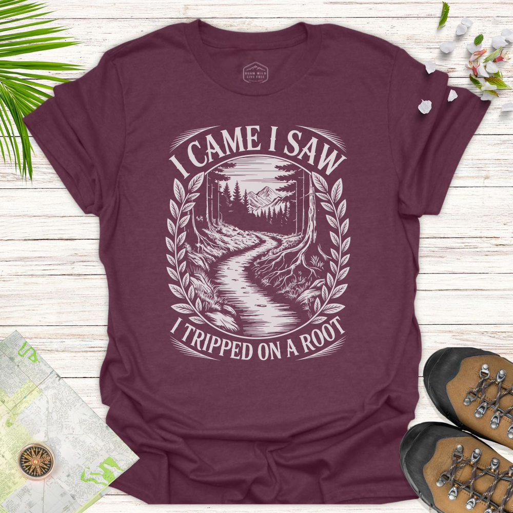 Vintage I Came I Saw Unisex T-Shirt - Heather Maroon