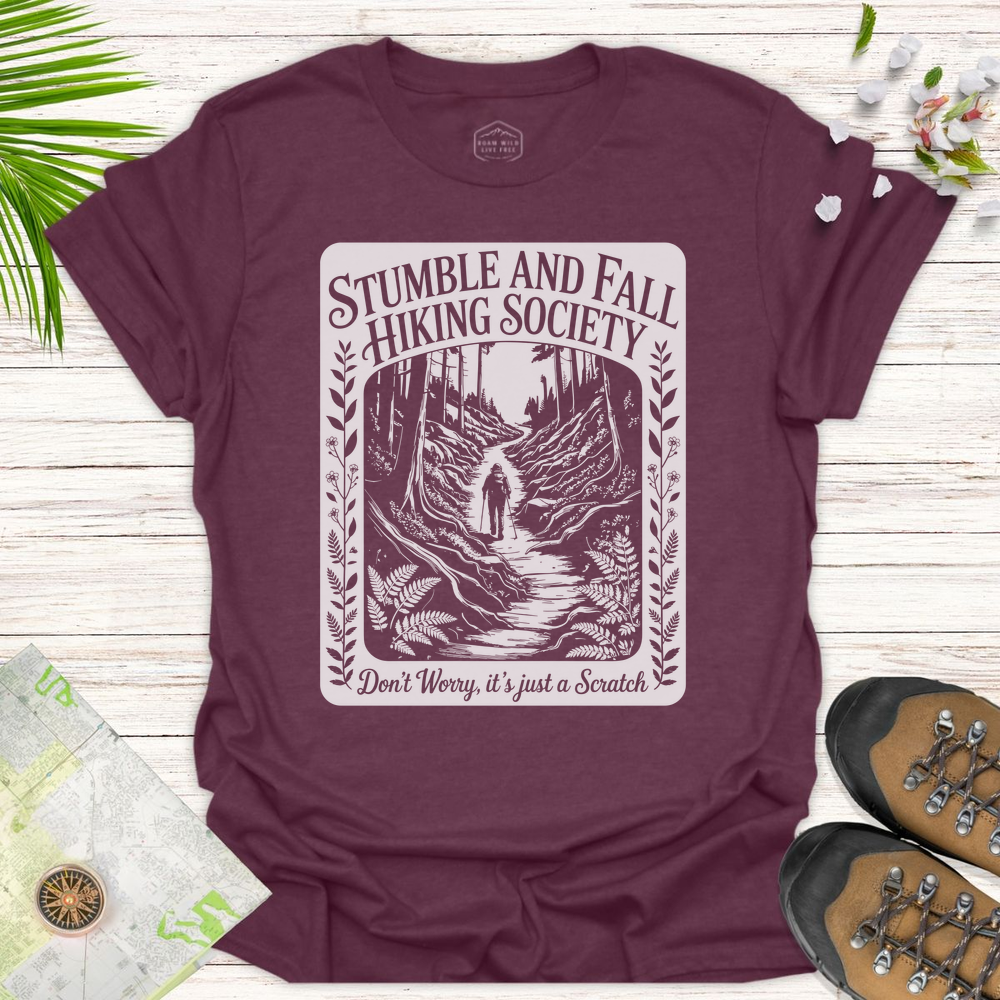 Stumble And Fall Vintage Unisex T-Shirt - Heather Maroon