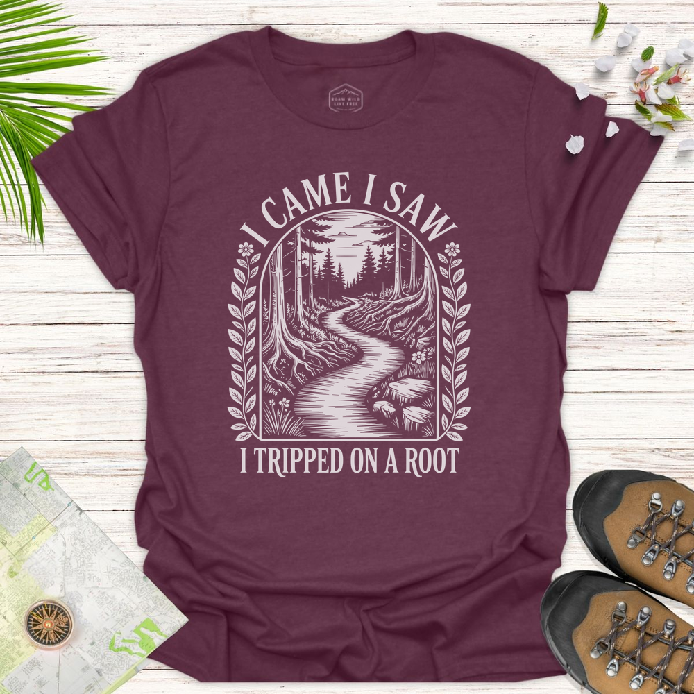 I Came I Saw Vintage Unisex T-Shirt - Heather Maroon