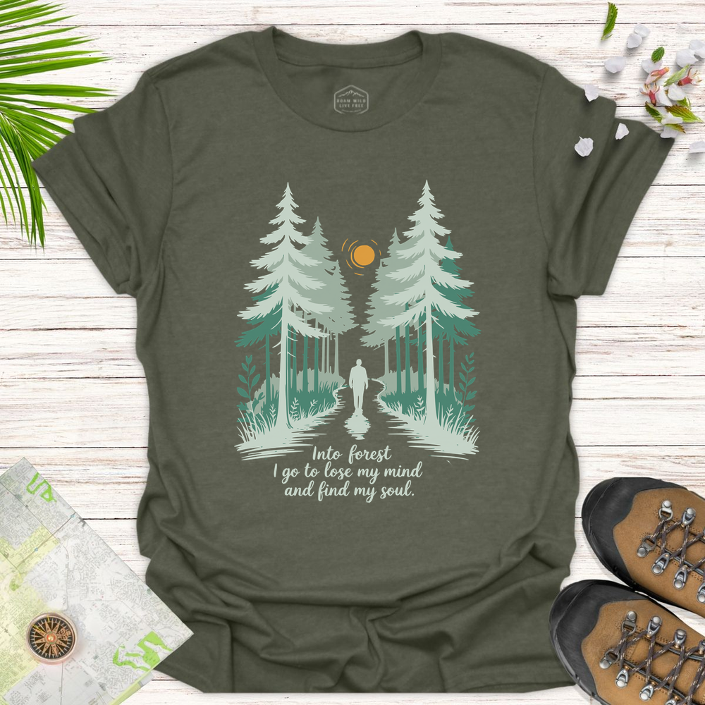 Lose My Mind Unisex T-Shirt - Heather Military Green
