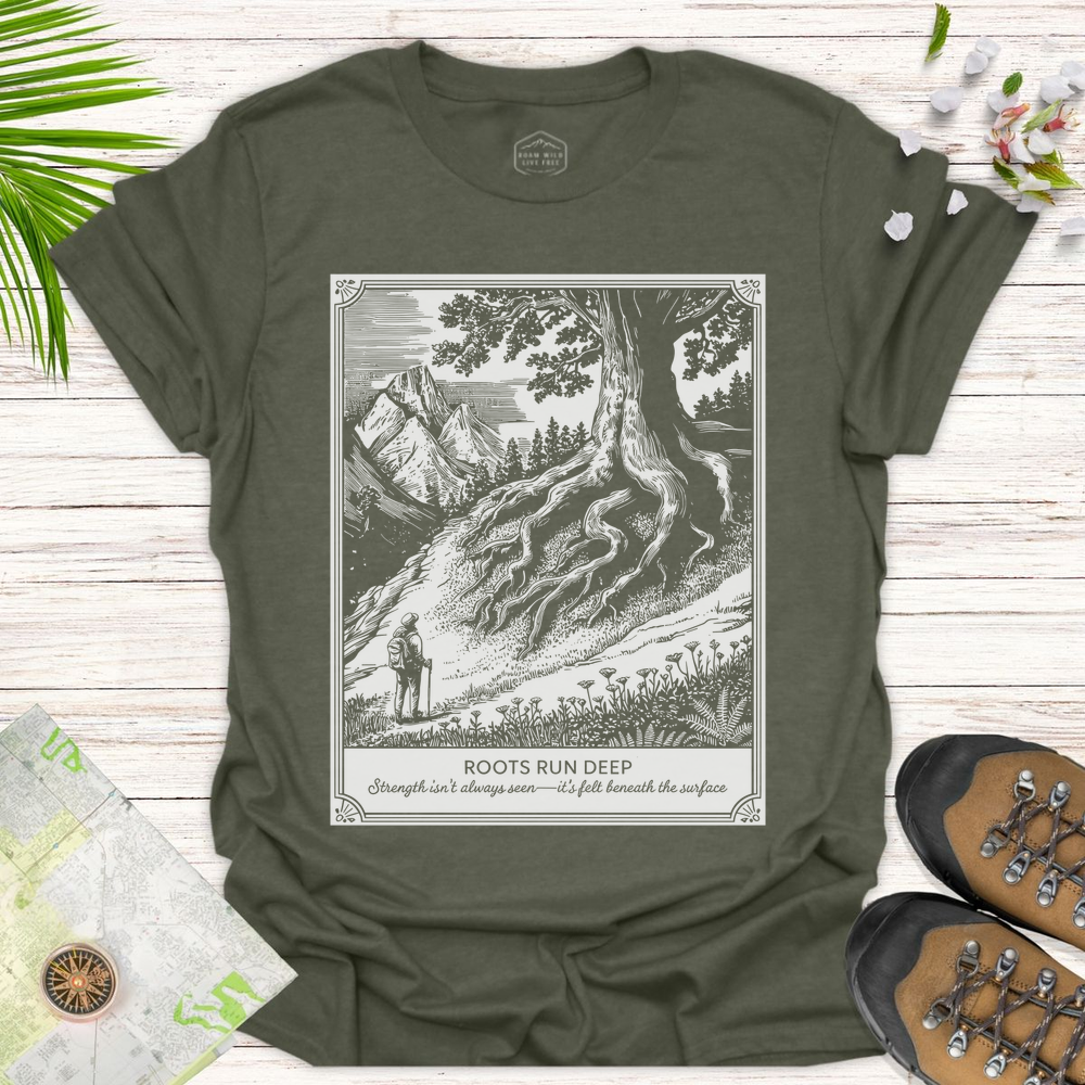 Roots Run Deep - Heather Military Green