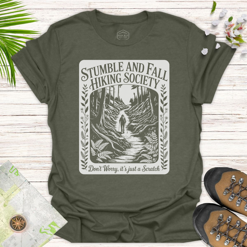 Stumble And Fall Vintage Unisex T-Shirt - Heather Military Green