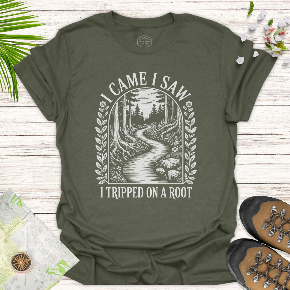 I Came I Saw Vintage Unisex T-Shirt - Heather Military Green