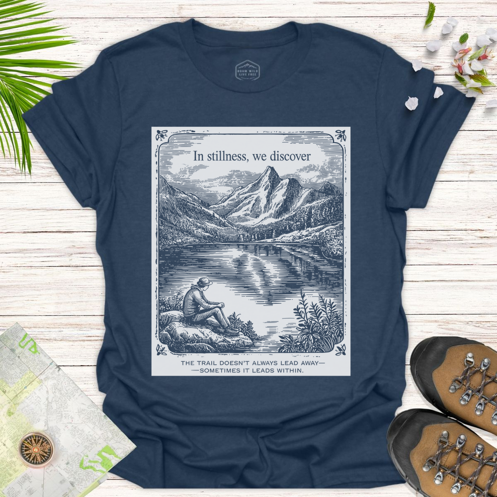 Sometimes It Leads Within Unisex T-Shirt - Heather Navy