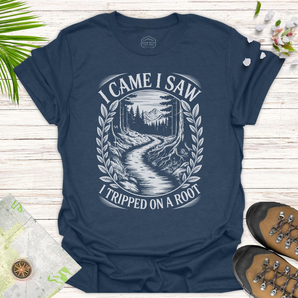 Vintage I Came I Saw Unisex T-Shirt - Heather Navy