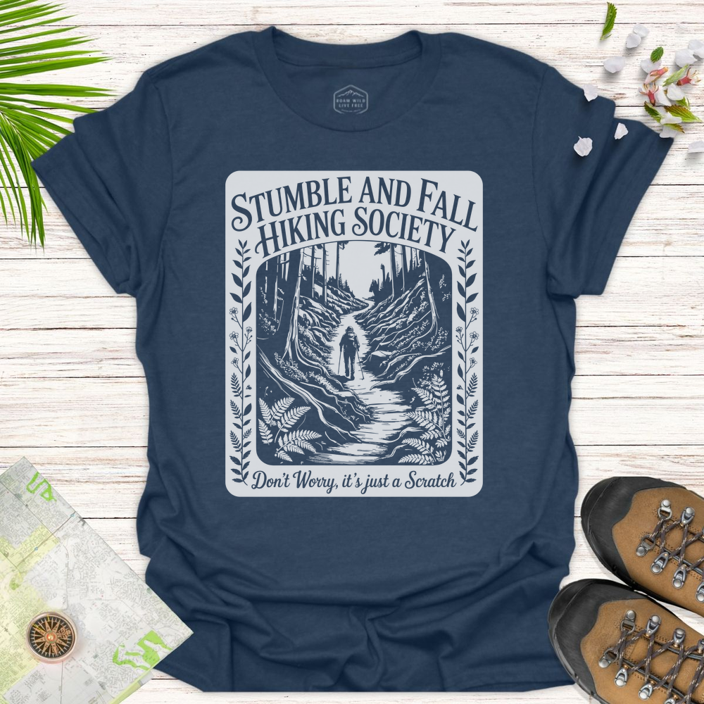 Stumble And Fall Vintage Unisex T-Shirt - Heather Navy