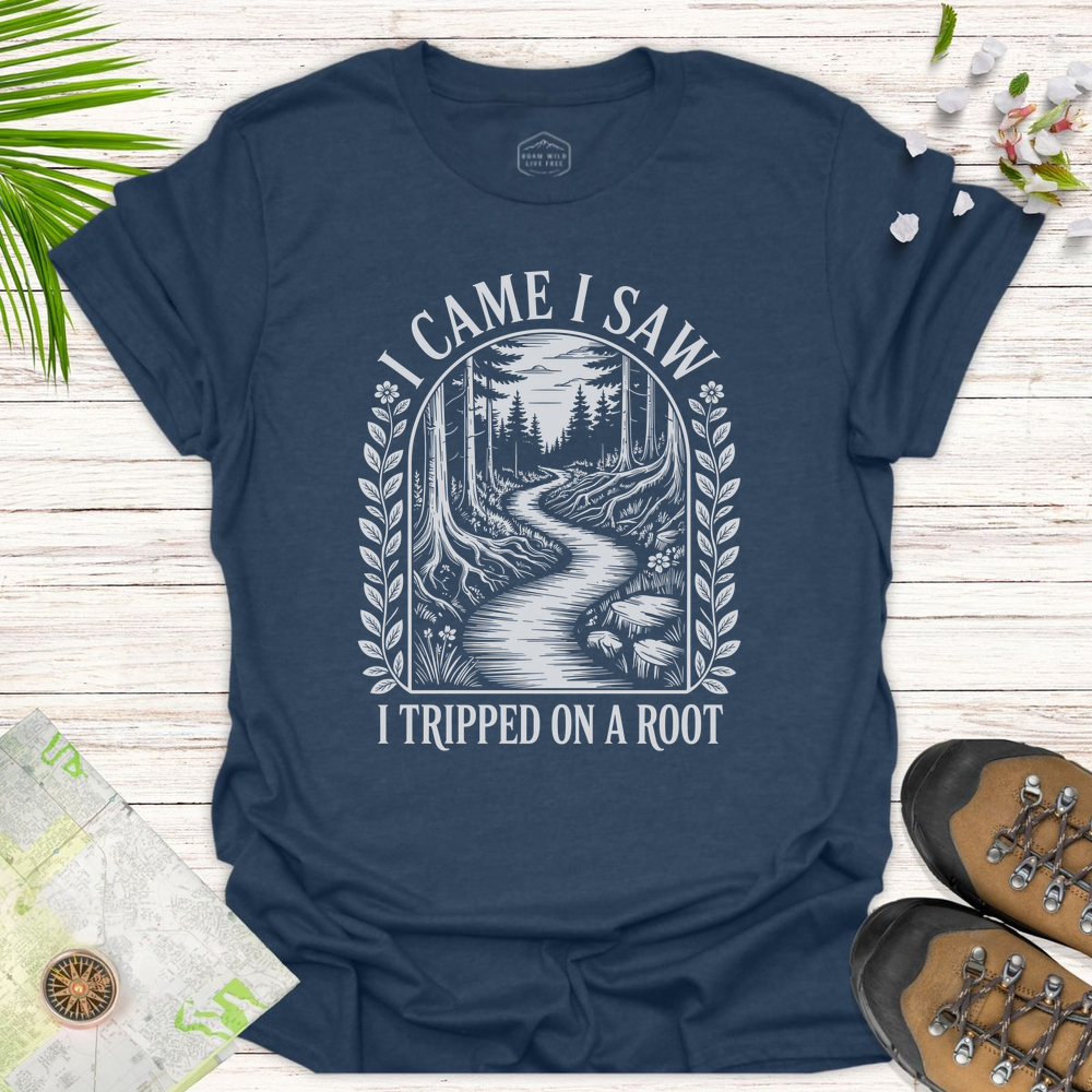 I Came I Saw Vintage Unisex T-Shirt - Heather Navy