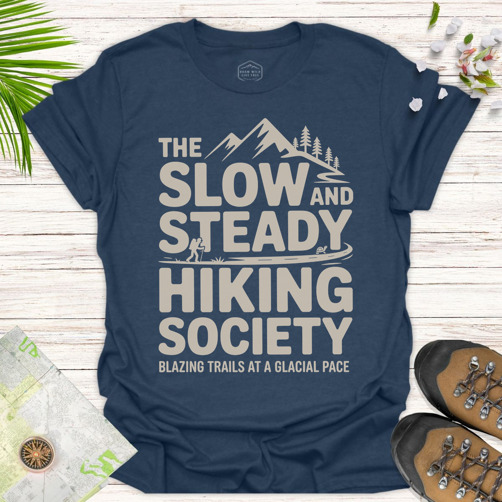 The Slow And Steady Unisex T-Shirt - Heather Navy