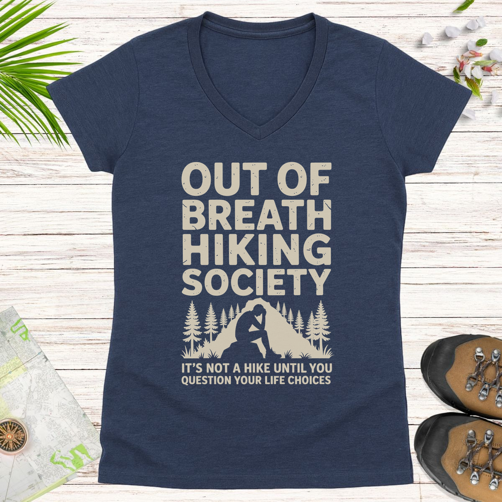 Question Your Life Choices Women's V-Neck T-Shirt - Heather Navy