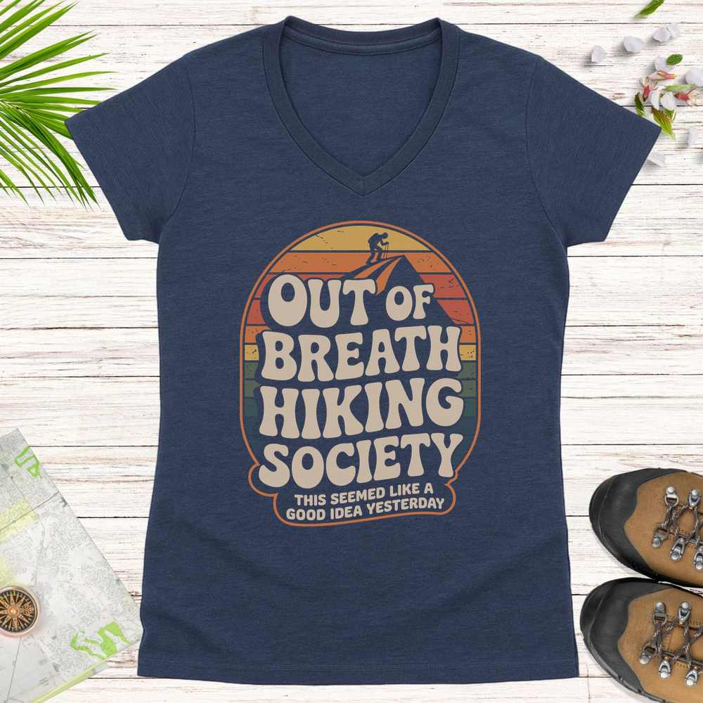 Seemed Like A Good Idea Yesterday Women's V-Neck T-Shirt - Heather Navy
