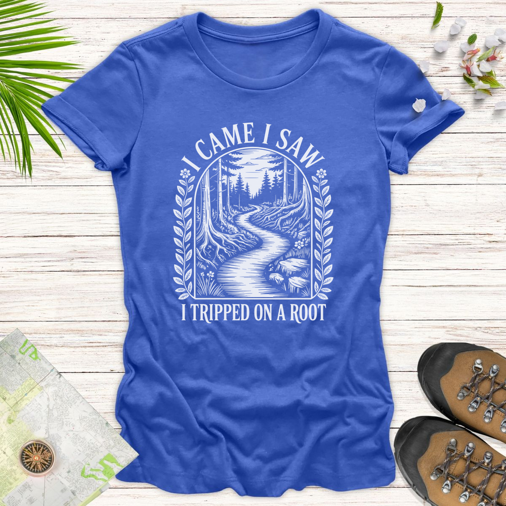 I Came I Saw Vintage Women's Tee - Heather True Royal