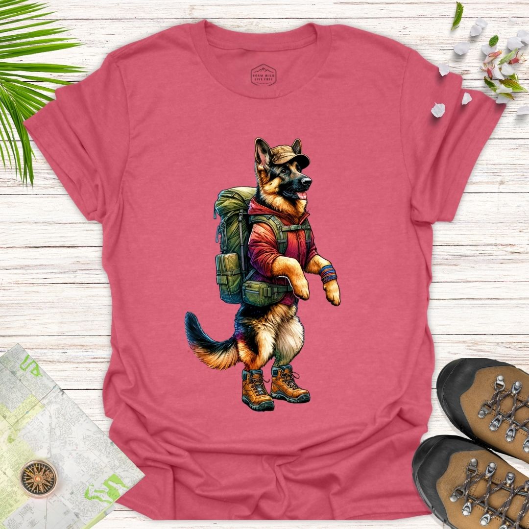 Animal Adventurer German Shepherd Unisex T Shirt