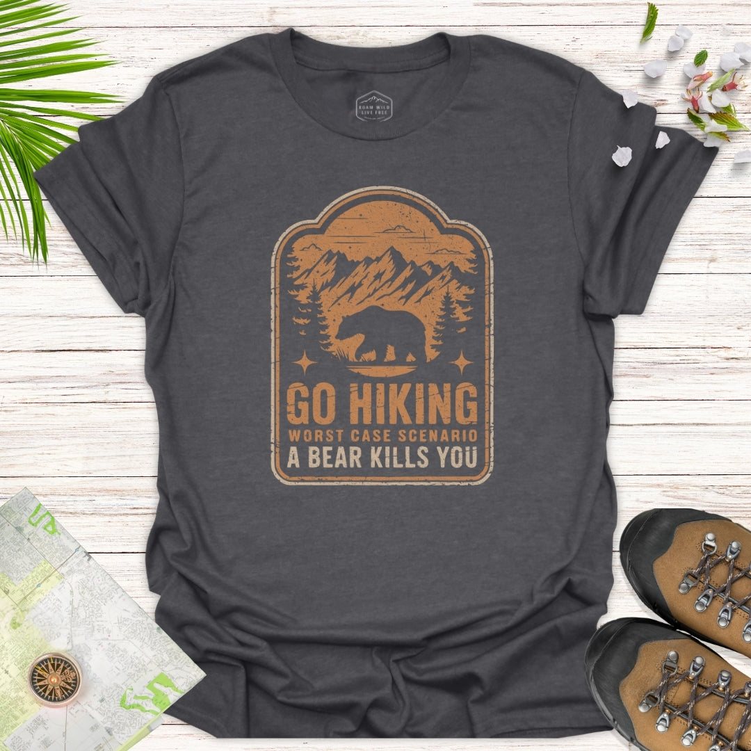 Go Hiking Badge Unisex T-Shirt