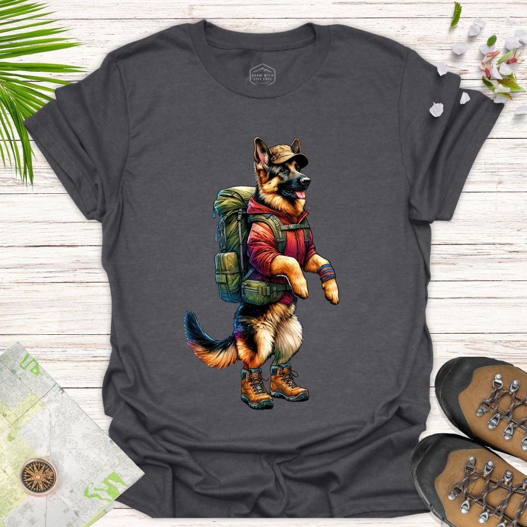 Animal Adventurer German Shepherd Unisex T Shirt