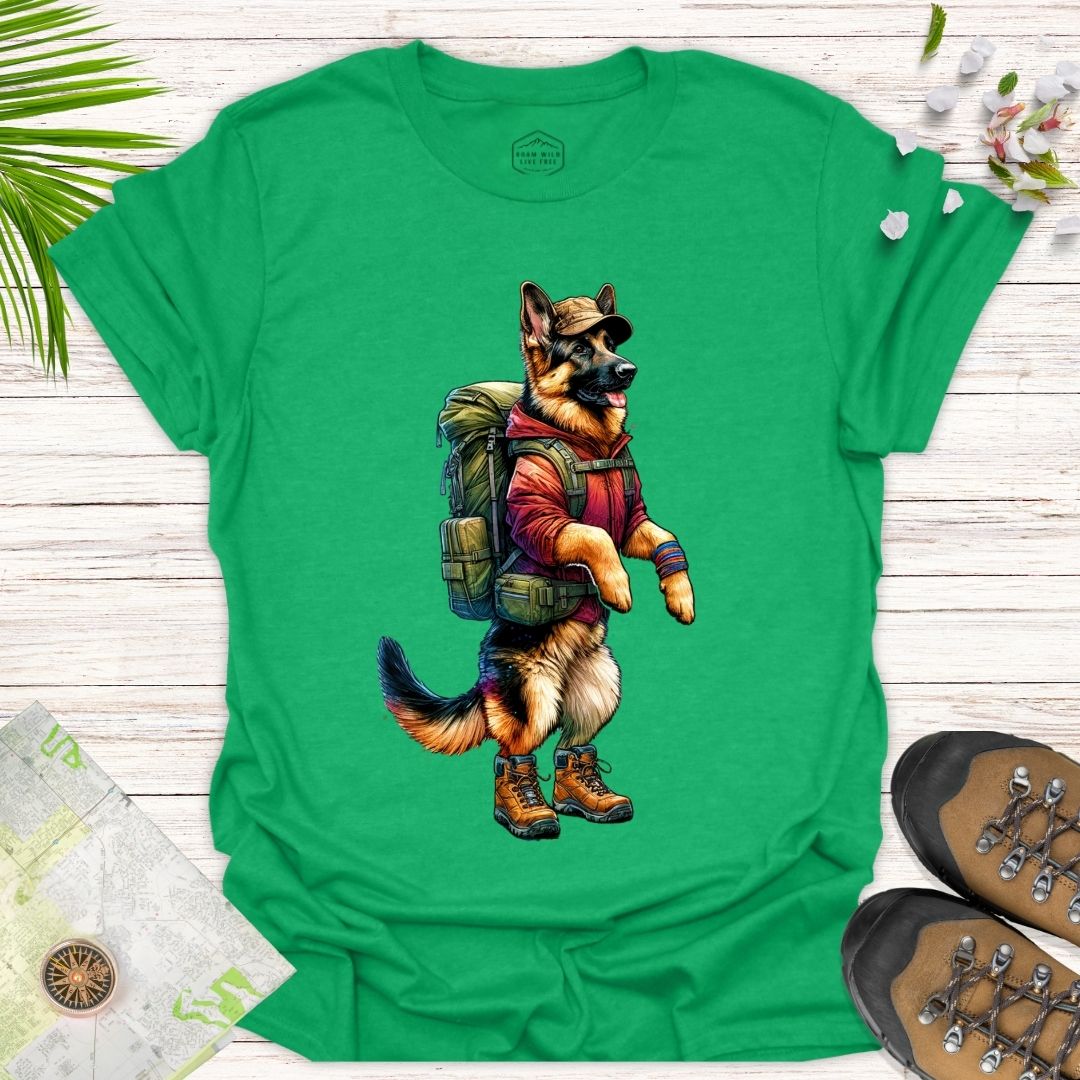 Animal Adventurer German Shepherd Unisex T Shirt