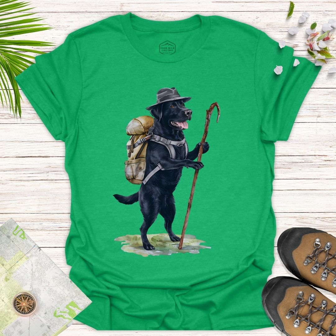 Animal Adventurers Black Labrador Unisex T-Shirt