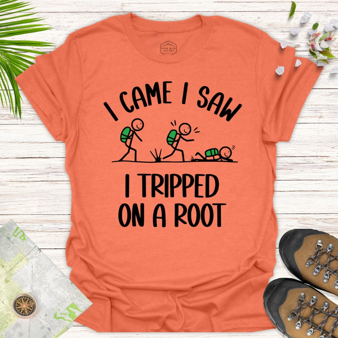 Tripped On A Root Stick Figure Unisex T-Shirt