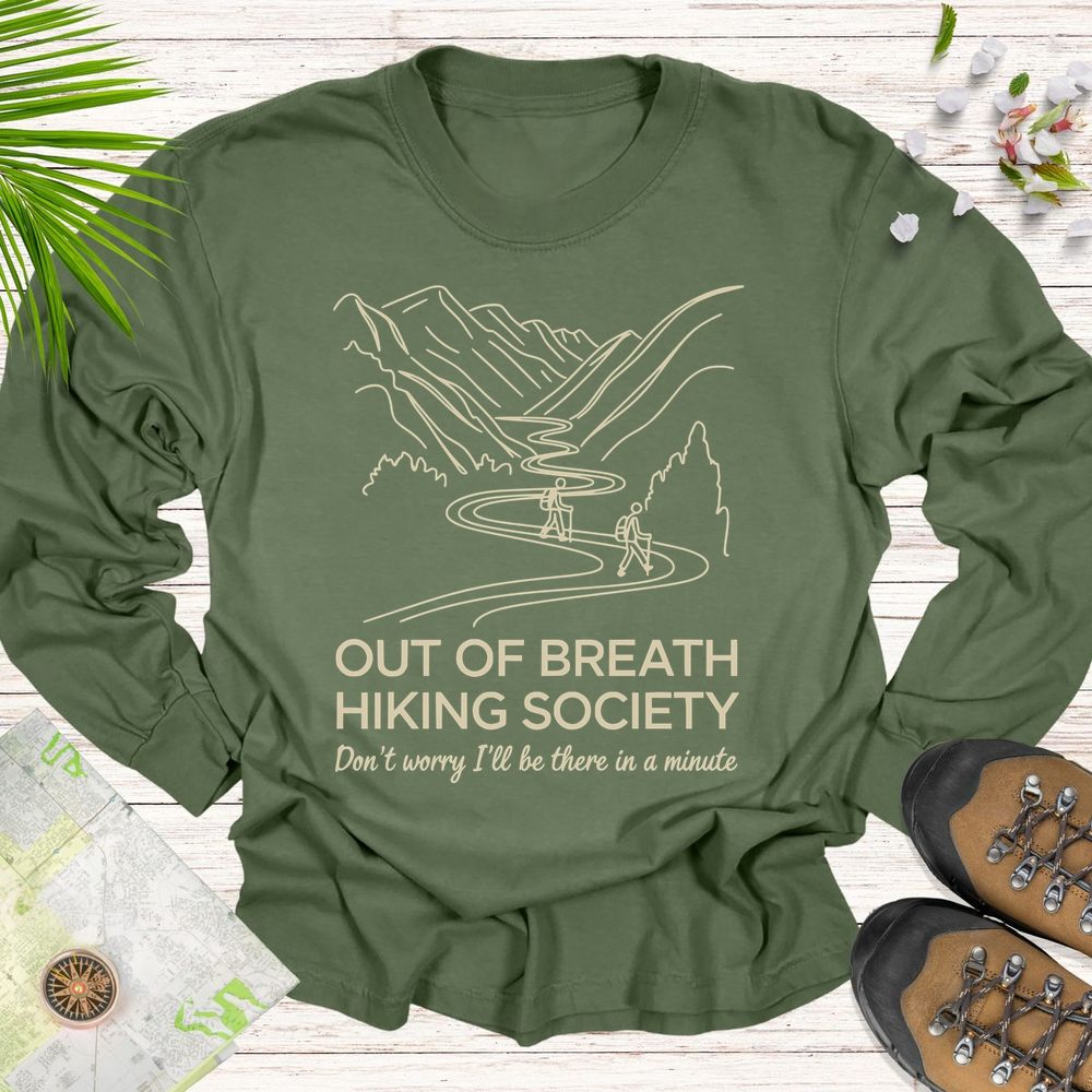 I'll Be There In A Minute Long Sleeve Unisex T-Shirt - Hemp