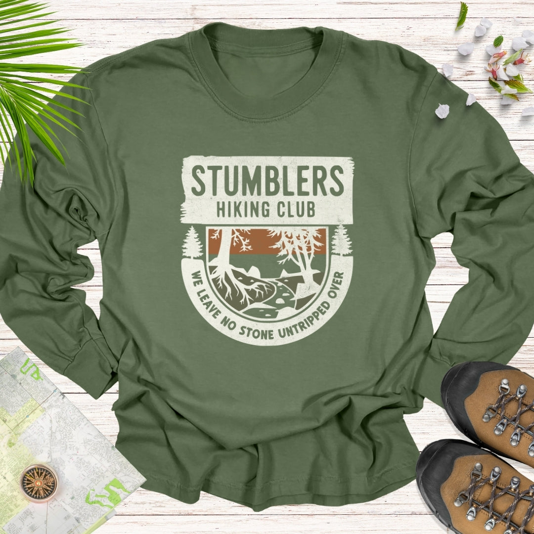 Stumblers Hiking Club Long Sleeve Unisex T-Shirt