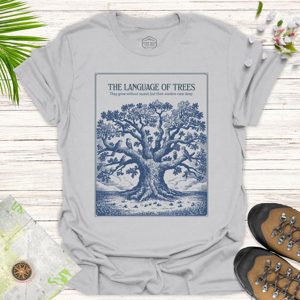 The Language Of Trees Unisex T-Shirt - Ice Grey