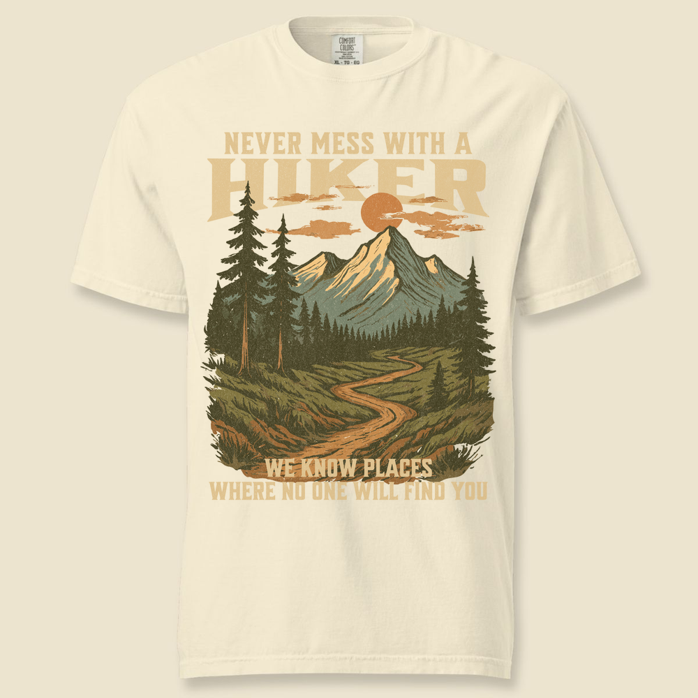 Never Mess Comfort Colors T-Shirt - Ivory