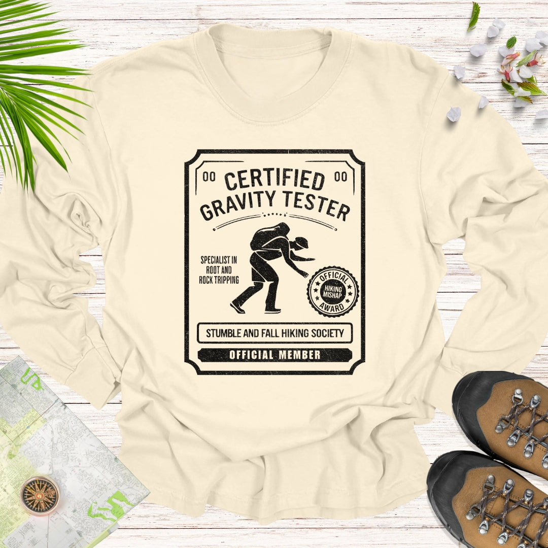 Certified Gravity Tester Long Sleeve Unisex T-Shirt