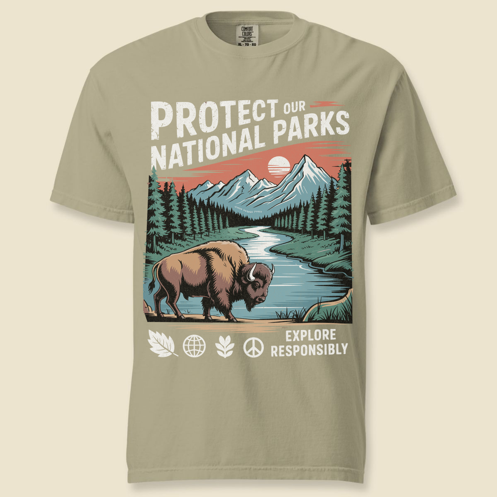 Protect Our National Parks T-Shirt - Khaki