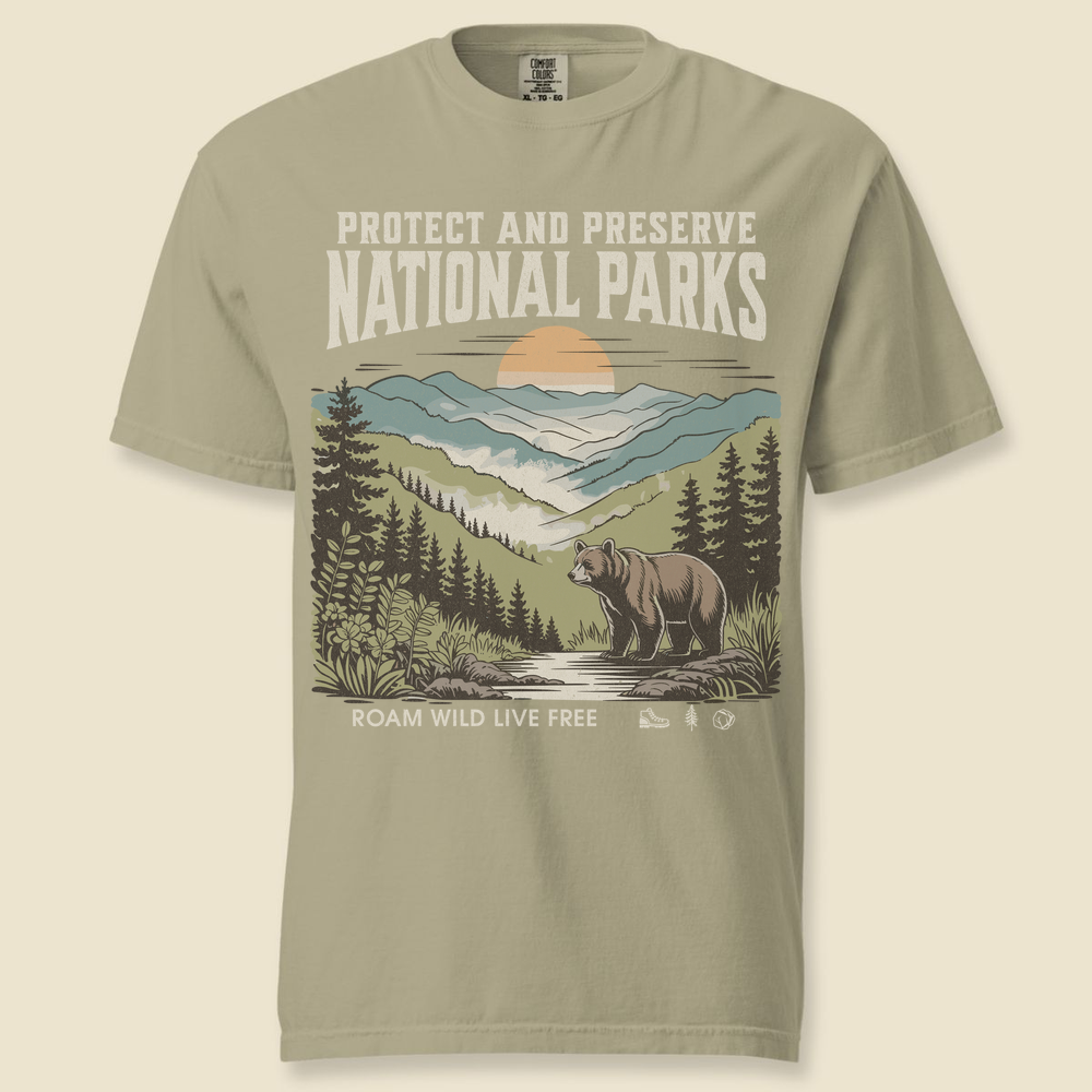 Great Smoky Mountains T-Shirt - Khaki