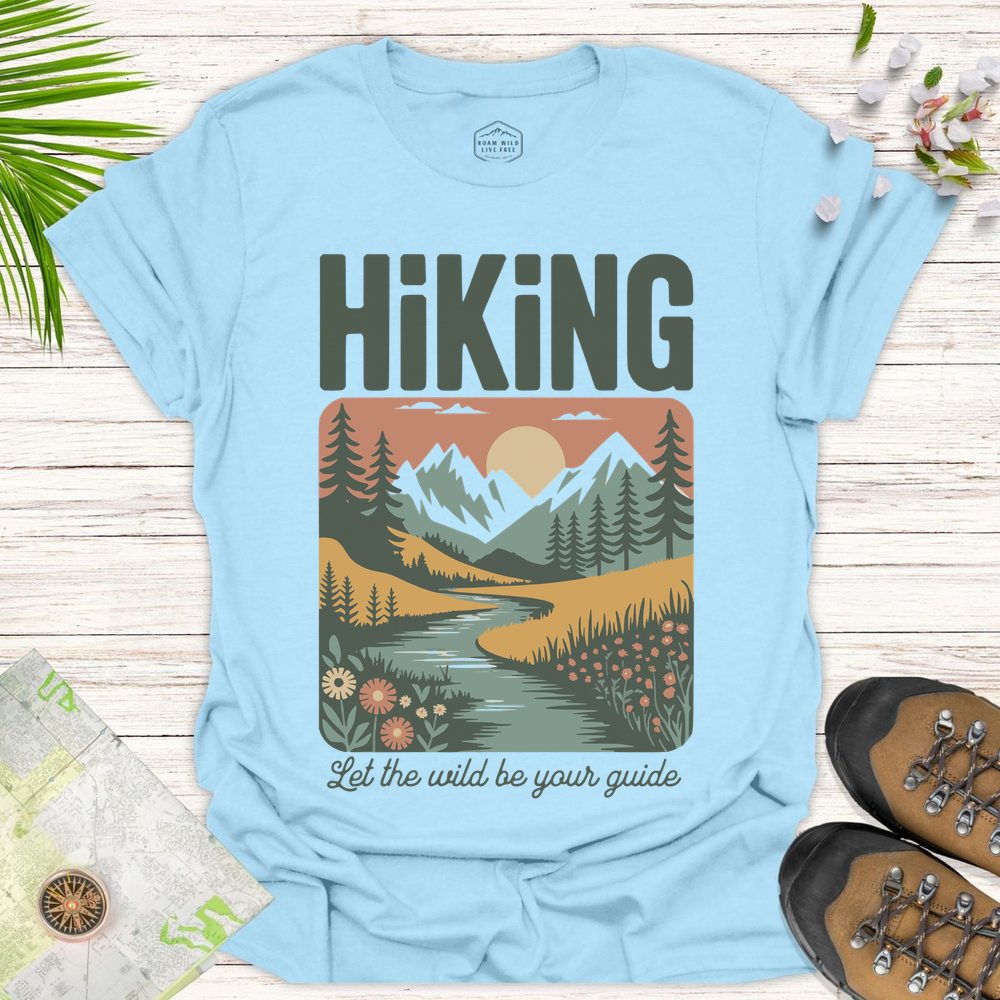 Let The Wild Be Your Guide Unisex T-Shirt - Light Blue