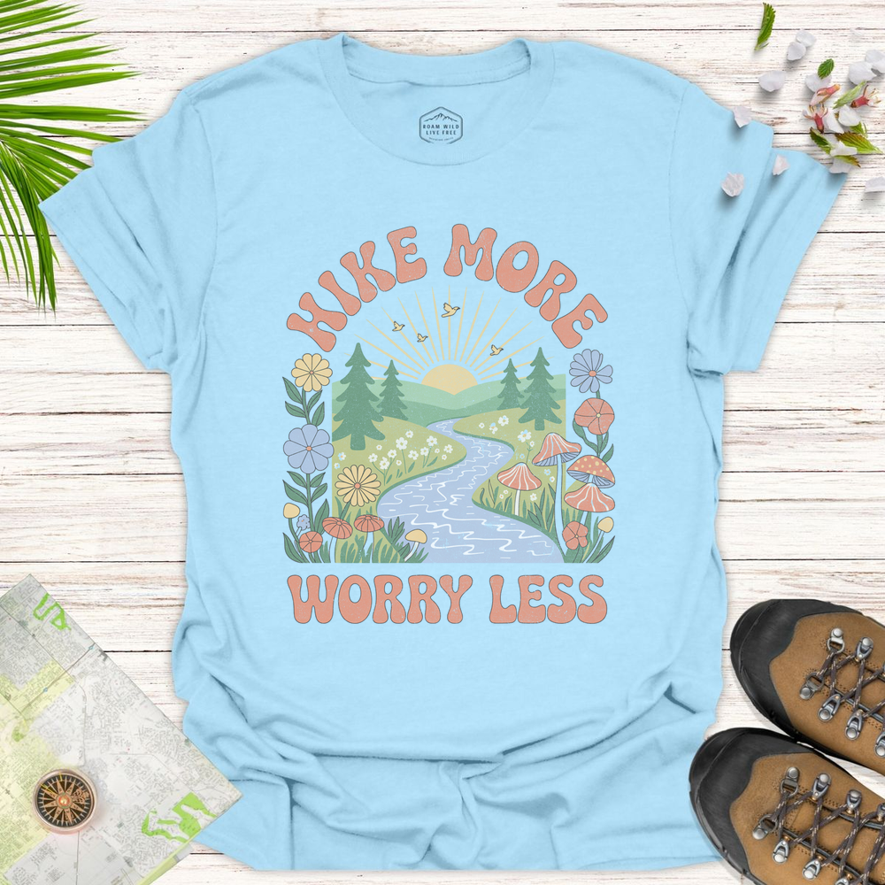 Worry Less Unisex T-Shirt - Light Blue